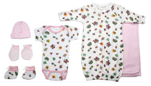 Load image into Gallery viewer, Newborn Baby Girls 6 Pc Layette Baby Shower Gift
