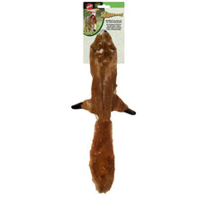Load image into Gallery viewer, Skinneeez Brown Squirrel Plush Dog Toy Medium