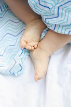 Load image into Gallery viewer, ORGANIC SWADDLE SET - SHADES OF BLUE