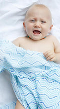 Load image into Gallery viewer, ORGANIC SWADDLE SET - SHADES OF BLUE
