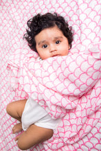 Load image into Gallery viewer, ORGANIC SWADDLE - PINK RAINBOW
