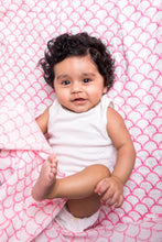 Load image into Gallery viewer, ORGANIC SWADDLE - PINK RAINBOW