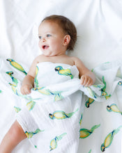 Load image into Gallery viewer, ORGANIC SWADDLE SET - TROPICAL PARADISE
