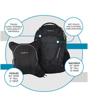 Load image into Gallery viewer, Obersee Oslo Diaper Bag Backpack | Detachable Baby Bottle Snack Cooler