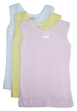 Load image into Gallery viewer, Bambini Girls Pastel Tank Top 3 Pack