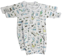 Load image into Gallery viewer, Bambini Boys Print Infant Gowns - 2 Pack