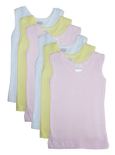 Load image into Gallery viewer, Bambini Girls's Six Pack Pastel Tank Top