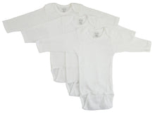 Load image into Gallery viewer, Bambini Long Sleeve White Onezie 3 Pack