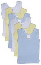 Load image into Gallery viewer, Bambini Boys' Six Pack Pastel Tank Top
