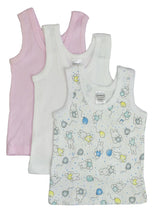 Load image into Gallery viewer, Bambini Girls Printed Tank Top Variety 3 Pack