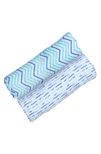 Load image into Gallery viewer, ORGANIC SWADDLE SET - SHADES OF BLUE
