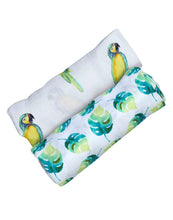 Load image into Gallery viewer, ORGANIC SWADDLE SET - TROPICAL PARADISE