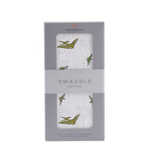 Load image into Gallery viewer, Pteranodon Cotton Muslin Swaddle