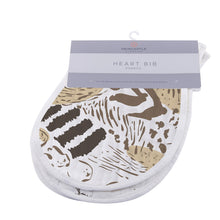 Load image into Gallery viewer, On The Savannah Heart Bib 2PK