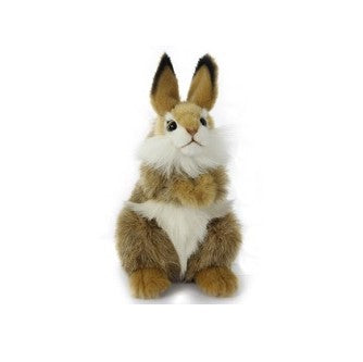 Hansa 7449 9.6 in. Bunny Plush Toys, Brown - Set of 4