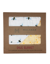 Load image into Gallery viewer, ORGANIC SNUG BLANKET - BEES
