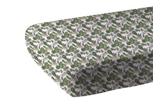 Load image into Gallery viewer, Jurassic Forest Cotton Muslin Crib Sheet
