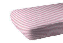 Load image into Gallery viewer, Candy Stripe Bamboo Muslin Crib Sheet
