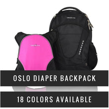 Load image into Gallery viewer, Obersee Oslo Diaper Bag Backpack | Detachable Baby Bottle Snack Cooler
