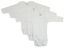 Load image into Gallery viewer, Bambini Long Sleeve White Onezie 3 Pack
